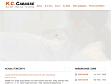 Tablet Screenshot of karate-cabasse.com